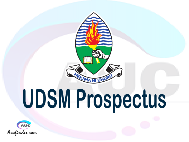 UDSM prospectus 2021/2022 UDSM prospectus 2021 pdf UDSM prospectus postgraduate UDSM undergraduate prospectus 2021/2022