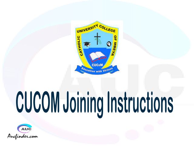 CUCOM joining instruction pdf CUCOM joining instruction pdf CUCOM joining instruction Joining Instruction CUCOM Catholic University College of Mbeya joining instructions