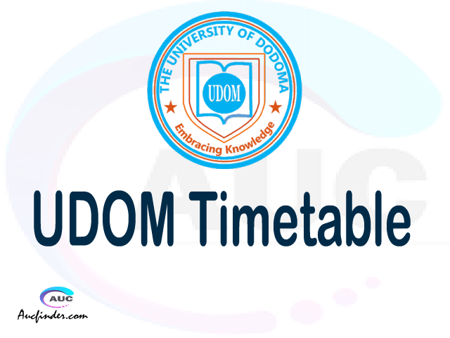 UDOM timetable, UDOM timetable second semester, SR2 UDOM timetable semester 2, Second Semester time table, second semester time table,