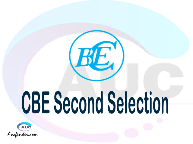 Find CBE second selection - CBE second round selected applicants - CBE second round selection, CBE selected applicants second round, CBE second round selected students