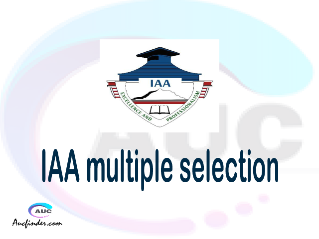 IAA Multiple selection, IAA multiple selected applicants, multiple selection IAA, IAA multiple Admission, IAA Applicants with multiple selection