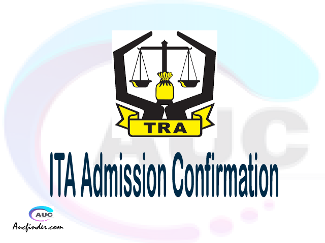 ITA confirmation code, how to confirm ITA admission, ITA confirm admission, ITA verification code, ITA TCU confirmation code - confirm your admission at the Institute of Tax Administration ITA