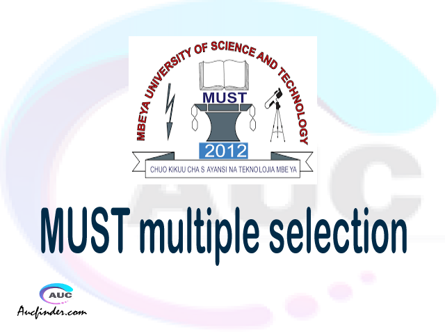 MUST Multiple selection, MUST multiple selected applicants, multiple selection MUST, MUST multiple Admission, MUST Applicants with multiple selection