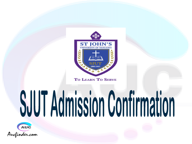 SJUT confirmation code, how to confirm SJUT admission, SJUT confirm admission, SJUT verification code, SJUT TCU confirmation code - confirm your admission at the St. John’s University of Tanzania SJUT