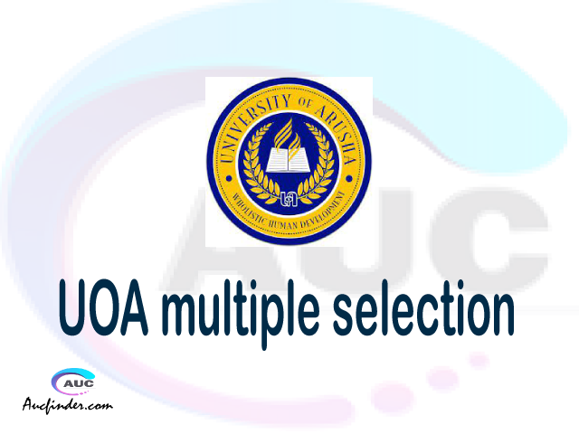 UOA Multiple selection, UOA multiple selected applicants, multiple selection UOA, UOA multiple Admission, UOA Applicants with multiple selection