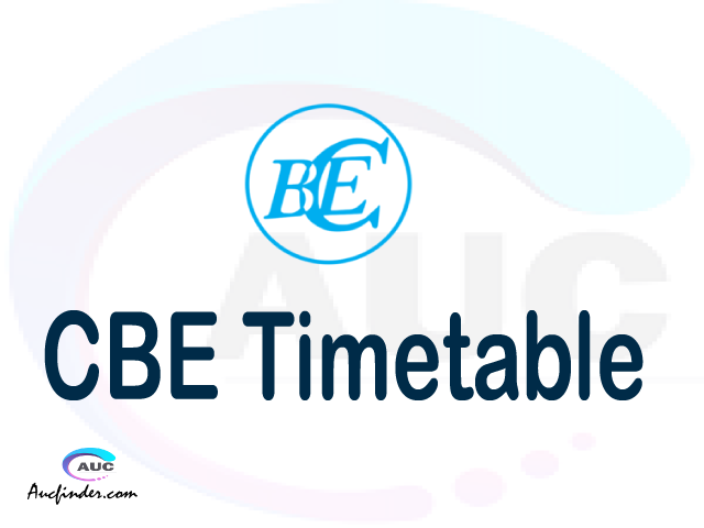 CBE timetable, CBE timetable second semester, COSIS CBE timetable semester 2, Second Semester time table, second semester time table,