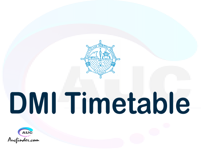 DMI timetable, DMI timetable second semester, OSIM DMI timetable semester 2, Second Semester time table, second semester time table,