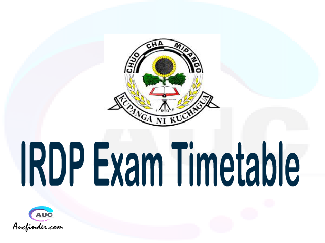 IRDP Examination Time Table-, IRDP UE timetable, UE timetable IRDP, IRDP supplementary timetable, IRDP UE timetable second semester, IRDP supplementary timetable