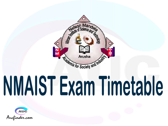 NMAIST Examination Time Table-, NMAIST UE timetable, UE timetable NMAIST, NMAIST supplementary timetable, NMAIST UE timetable second semester, NMAIST supplementary timetable