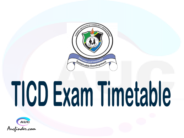 TICD Examination Time Table-, TICD UE timetable, UE timetable TICD, TICD supplementary timetable, TICD UE timetable second semester, TICD supplementary timetable