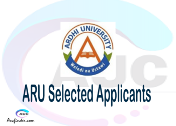 ARU selected applicants 2021/22 pdf, Majina ya waliochaguliwa Ardhi University, Ardhi University selected applicants, Ardhi University ARU Selected candidates 2021, Ardhi University ARU Selected students