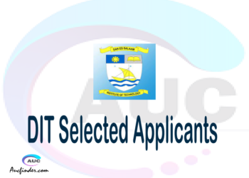 DIT selected applicants 2021/22 pdf, Majina ya waliochaguliwa Dar es Salaam Institute of Technology, Dar es Salaam Institute of Technology selected applicants, Dar es Salaam Institute of Technology DIT Selected candidates 2021, Dar es Salaam Institute of Technology DIT Selected students