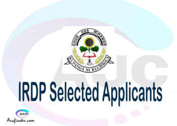 IRDP selected applicants 2021/22 pdf, Majina ya waliochaguliwa Institute of Rural Development Planning, Institute of Rural Development Planning selected applicants, Institute of Rural Development Planning IRDP Selected candidates 2021, Institute of Rural Development Planning IRDP Selected students