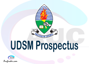 UDSM prospectus 2021/2022 UDSM prospectus 2021 pdf UDSM prospectus postgraduate UDSM undergraduate prospectus 2021/2022
