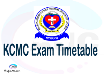 KCMC Examination Time Table-, KCMC UE timetable, UE timetable KCMC, KCMC supplementary timetable, KCMC UE timetable second semester, KCMC supplementary timetable