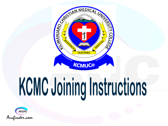 KCMC joining instruction pdf 2021/2022 KCMC joining instruction pdf KCMC joining instruction 2021 Joining Instruction KCMC 2021 Kilimanjaro Christian Medical College joining instructions