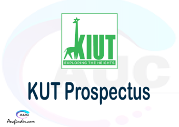 KIUT prospectus 2021/2022 KIUT prospectus 2021 pdf KIUT prospectus postgraduate KIUT undergraduate prospectus 2021/2022