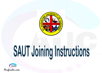 SAUT joining instruction pdf SAUT joining instruction pdf SAUT joining instruction Joining Instruction SAUT St. Augustine University of Tanzania joining instructions