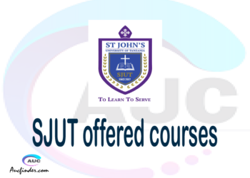 SJUT courses 2021, St. John’s University of Tanzania offered courses, SJUT courses and requirements, kozi za chuo kikuu cha St. John’s University of Tanzania, SJUT diploma certificate Undergraduate degree and postgraduate courses