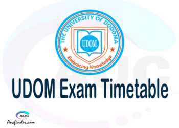 UDOM Examination Time Table-, UDOM UE timetable, UE timetable UDOM, UDOM supplementary timetable, UDOM UE timetable second semester, UDOM supplementary timetable