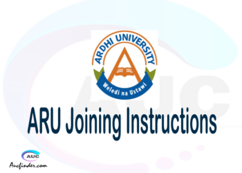 ARU joining instruction pdf 2021/2022 ARU joining instruction pdf ARU joining instruction 2021 Joining Instruction ARU 2021 Ardhi University joining instructions