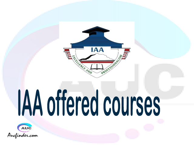 Institute of Accountancy Arusha offered IAA Courses 2024