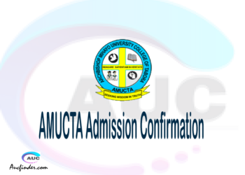 AMUCTA confirmation code, how to confirm AMUCTA admission, AMUCTA confirm admission, AMUCTA verification code, AMUCTA TCU confirmation code - confirm your admission at the Archbishop Mihayo University College of Tabora AMUCTA