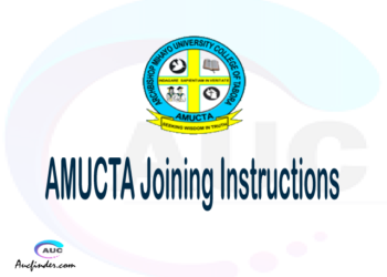 AMUCTA joining instructions pdf AMUCTA joining instructions pdf AMUCTA joining instruction Joining Instruction AMUCTA Archbishop Mihayo University College of Tabora joining instructions