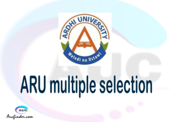 ARU Multiple selection, ARU multiple selected applicants, multiple selection ARU, ARU multiple Admission, ARU Applicants with multiple selection