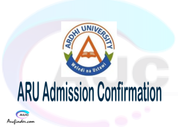 ARU confirmation code, how to confirm ARU admission, ARU confirm admission, ARU verification code, ARU TCU confirmation code - confirm your admission at the Ardhi University ARU
