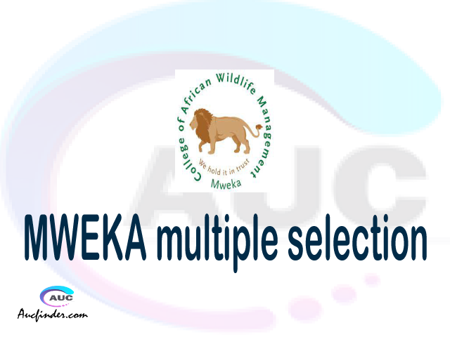 CAWM MWEKA Multiple selection, CAWM MWEKA multiple selected applicants, multiple selection CAWM MWEKA, CAWM MWEKA multiple Admission, CAWM MWEKA Applicants with multiple selection