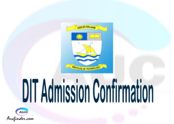 DIT confirmation code, how to confirm DIT admission, DIT confirm admission, DIT verification code, DIT TCU confirmation code - confirm your admission at the Dar es Salaam Institute of Technology DIT
