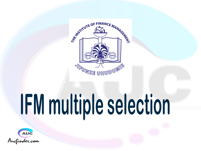 IFM Multiple selection, IFM multiple selected applicants, multiple selection IFM, IFM multiple Admission, IFM Applicants with multiple selection