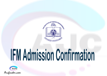 IFM confirmation code, how to confirm IFM admission, IFM confirm admission, IFM verification code, IFM TCU confirmation code - confirm your admission at the Institute Of Finance Management IFM