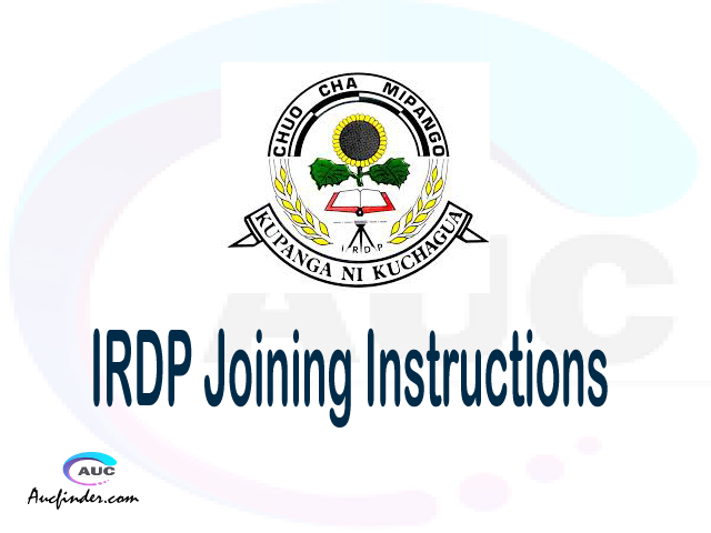 IRDP joining instructions pdf IRDP joining instructions pdf IRDP joining instruction Joining Instruction IRDP Institute of Rural Development Planning joining instructions
