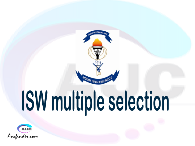 ISW Multiple selection, ISW multiple selected applicants, multiple selection ISW, ISW multiple Admission, ISW Applicants with multiple selection