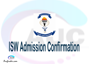 ISW confirmation code, how to confirm ISW admission, ISW confirm admission, ISW verification code, ISW TCU confirmation code - confirm your admission at the Institute of Social Work ISW