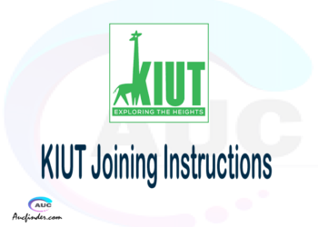 KIUT joining instructions pdf KIUT joining instructions pdf KIUT joining instruction Joining Instruction KIUT Kampala International University in Tanzania joining instructions