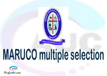 MARUCO Multiple selection, MARUCO multiple selected applicants, multiple selection MARUCO, MARUCO multiple Admission, MARUCO Applicants with multiple selection