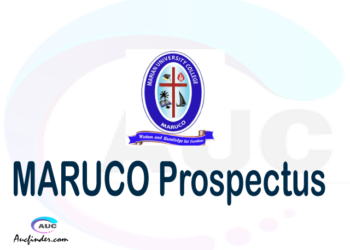 MARUCO prospectus 2021/2022 MARUCO prospectus 2021 pdf MARUCO prospectus postgraduate MARUCO undergraduate prospectus 2021/2022