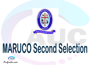 Find MARUCO second selection - MARUCO second round selected applicants - MARUCO second round selection, MARUCO selected applicants second round, MARUCO second round selected students