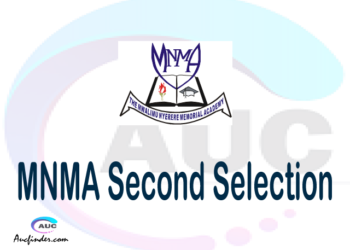 Find MNMA second selection - MNMA second round selected applicants - MNMA second round selection, MNMA selected applicants second round, MNMA second round selected students