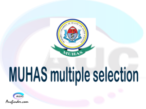 MUHAS multiple selection 2021/2022 | MUHAS multiple selected applicants