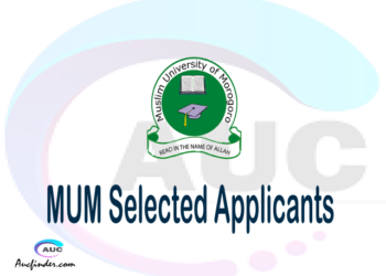 MUM selected applicants 2021/22 pdf, Majina ya waliochaguliwa Muslim University of Morogoro, Muslim University of Morogoro selected applicants, Muslim University of Morogoro MUM Selected candidates 2021, Muslim University of Morogoro MUM Selected students