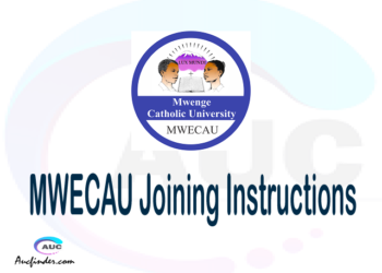 MWECAU joining instructions pdf MWECAU joining instructions pdf MWECAU joining instruction Joining Instruction MWECAU Mwenge Catholic University joining instructions