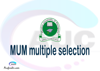 MUM Multiple selection, MUM multiple selected applicants, multiple selection MUM, MUM multiple Admission, MUM Applicants with multiple selection