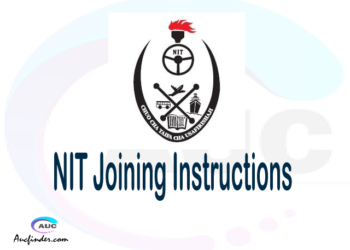 NIT joining instructions pdf NIT joining instructions pdf NIT joining instruction Joining Instruction NIT National Institute of Transport joining instructions
