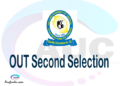 Find OUT second selection - OUT second round selected applicants - OUT second round selection, OUT selected applicants second round, OUT second round selected students