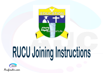 RUCU joining instructions pdf RUCU joining instructions pdf RUCU joining instruction Joining Instruction RUCU Ruaha Catholic University joining instructions