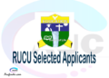 RUCU selected applicants 2021/22 pdf, Majina ya waliochaguliwa Ruaha Catholic University, Ruaha Catholic University selected applicants, Ruaha Catholic University RUCU Selected candidates 2021, Ruaha Catholic University RUCU Selected students